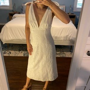 KEEPSAKE White Midi Dress